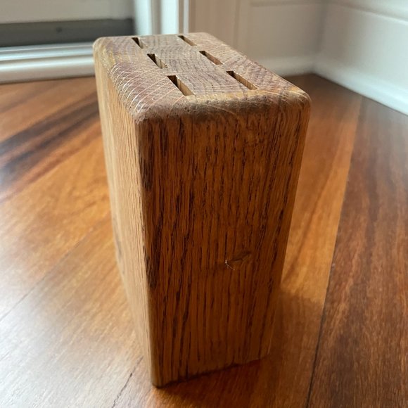 Wusthof Six (6) Slot Wood Steak Knife Block - Picture 2 of 4